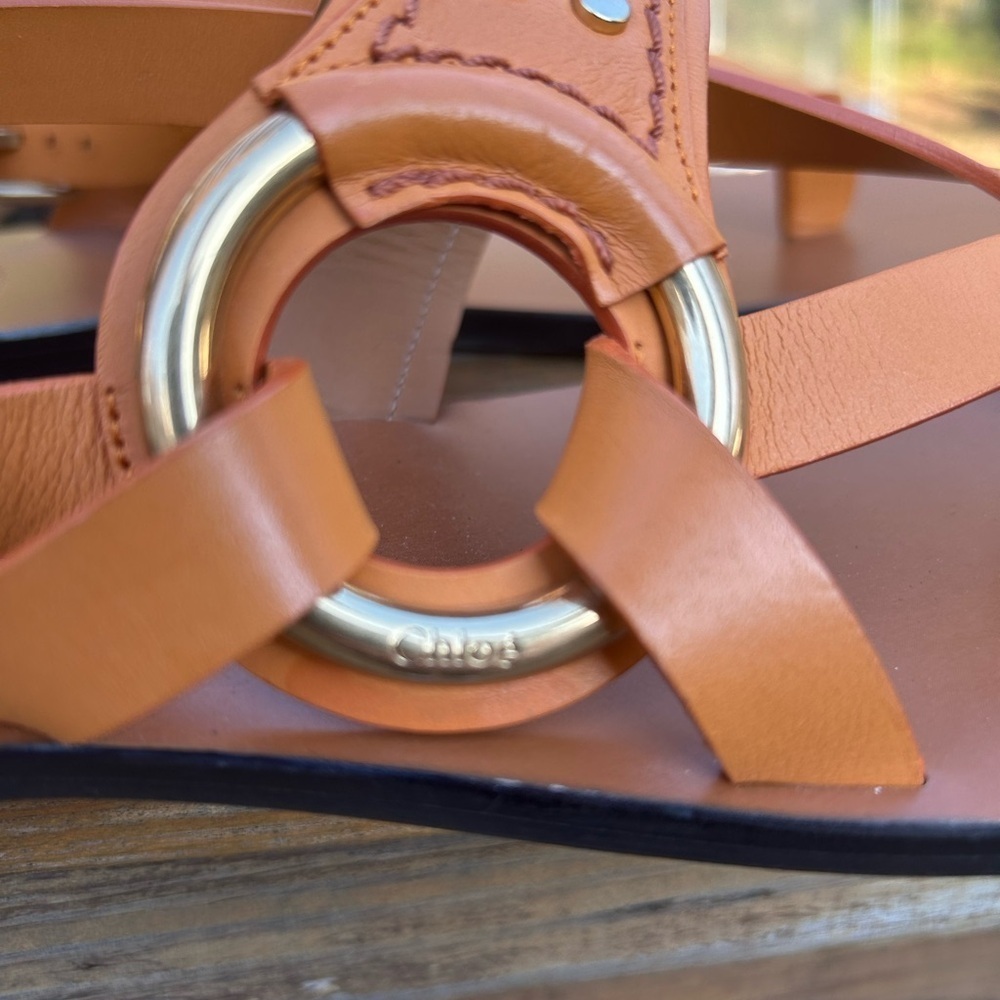 CHLOÉ Demi Leather Thong Sandals NEW! - Picture 3 of 6